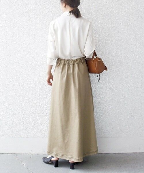 SHIPS / シップス シャツ・ブラウス | 《一部追加予約》SHIPS any:〈洗濯機可能〉サテン レースカラー ブラウス | 詳細17