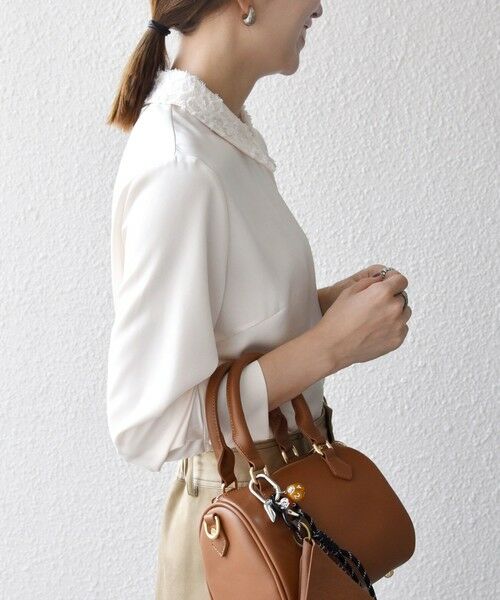 SHIPS / シップス シャツ・ブラウス | 《一部追加予約》SHIPS any:〈洗濯機可能〉サテン レースカラー ブラウス | 詳細20