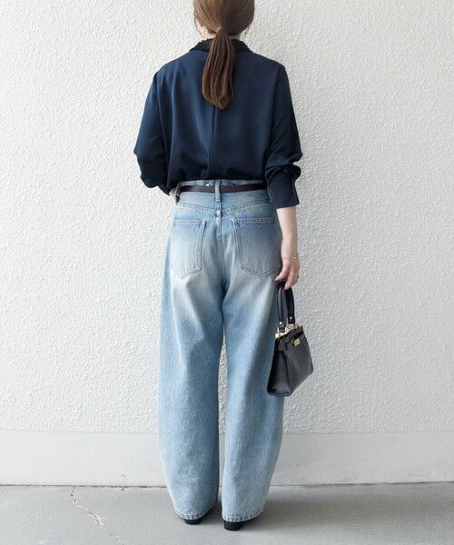 SHIPS / シップス シャツ・ブラウス | 《一部追加予約》SHIPS any:〈洗濯機可能〉サテン レースカラー ブラウス | 詳細28