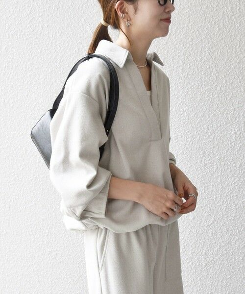 SHIPS / シップス シャツ・ブラウス | SHIPS any:〈手洗い可能〉ウォーム スキッパー ドロスト シャツ | 詳細4