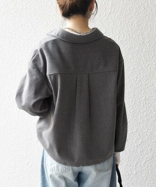 SHIPS / シップス シャツ・ブラウス | SHIPS any:〈手洗い可能〉ウォーム スキッパー ドロスト シャツ | 詳細13