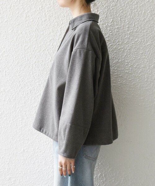 SHIPS / シップス シャツ・ブラウス | SHIPS any:〈手洗い可能〉ウォーム スキッパー ドロスト シャツ | 詳細22