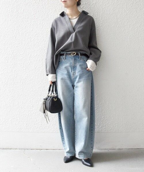 SHIPS / シップス シャツ・ブラウス | SHIPS any:〈手洗い可能〉ウォーム スキッパー ドロスト シャツ | 詳細8