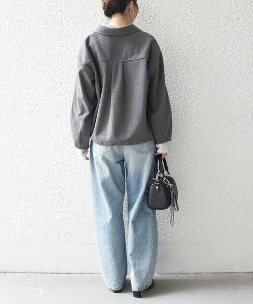 SHIPS / シップス シャツ・ブラウス | SHIPS any:〈手洗い可能〉ウォーム スキッパー ドロスト シャツ | 詳細9