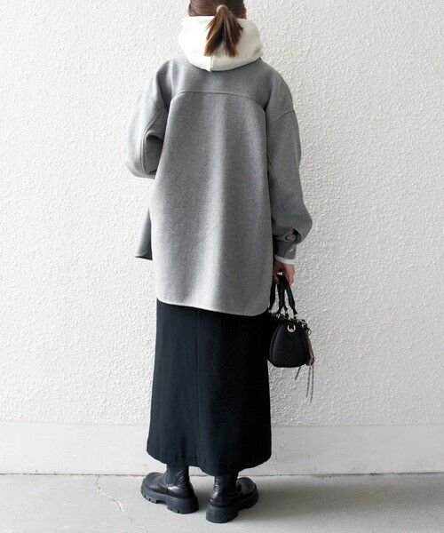 SHIPS / シップス テーラードジャケット | SHIPS any: メルトン オーバー シャツ ジャケット | 詳細2