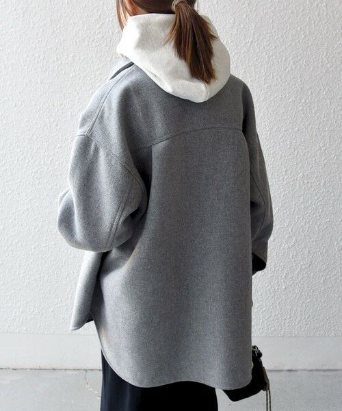 SHIPS / シップス テーラードジャケット | SHIPS any: メルトン オーバー シャツ ジャケット | 詳細5