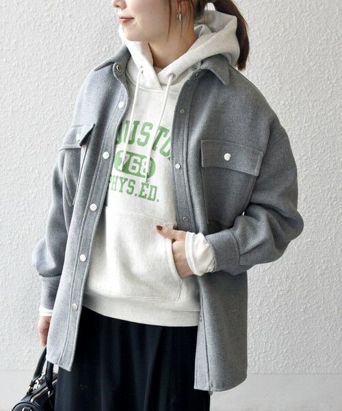 SHIPS / シップス テーラードジャケット | SHIPS any: メルトン オーバー シャツ ジャケット | 詳細6