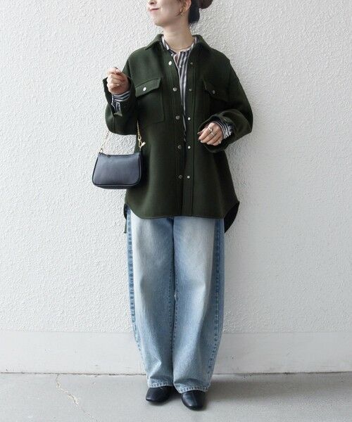 SHIPS / シップス テーラードジャケット | SHIPS any: メルトン オーバー シャツ ジャケット | 詳細14