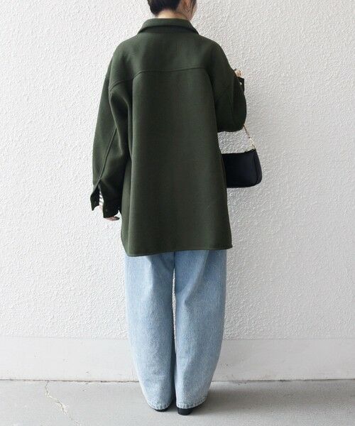 SHIPS / シップス テーラードジャケット | SHIPS any: メルトン オーバー シャツ ジャケット | 詳細15