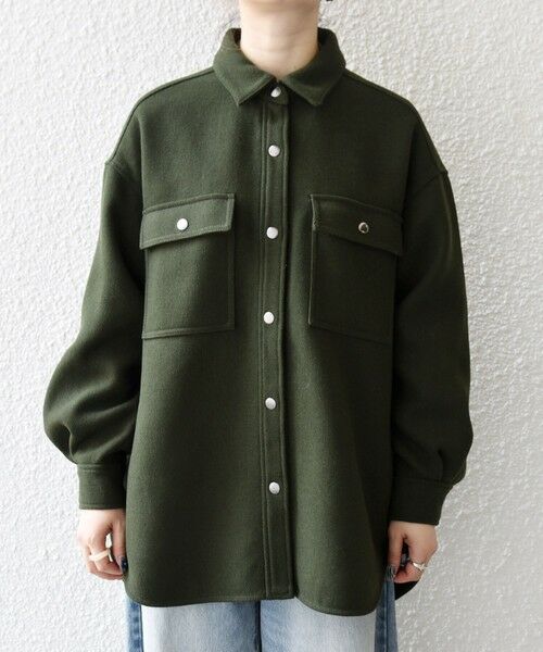 SHIPS / シップス テーラードジャケット | SHIPS any: メルトン オーバー シャツ ジャケット | 詳細24