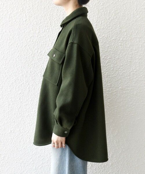 SHIPS / シップス テーラードジャケット | SHIPS any: メルトン オーバー シャツ ジャケット | 詳細25