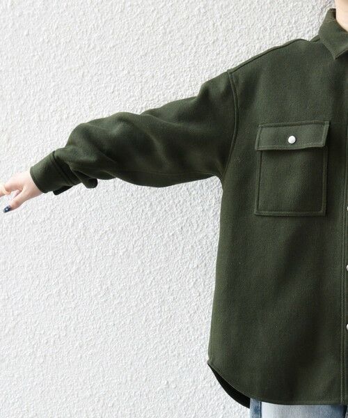 SHIPS / シップス テーラードジャケット | SHIPS any: メルトン オーバー シャツ ジャケット | 詳細27