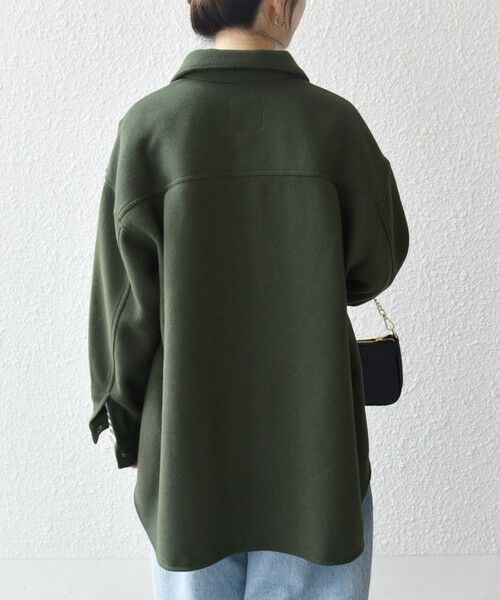 SHIPS / シップス テーラードジャケット | SHIPS any: メルトン オーバー シャツ ジャケット | 詳細19