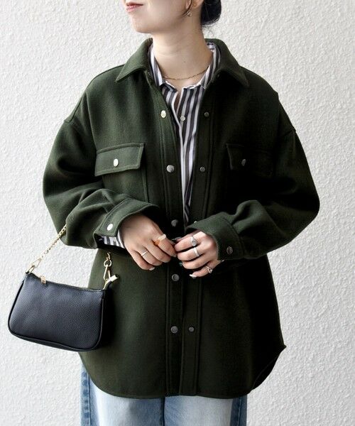 SHIPS / シップス テーラードジャケット | SHIPS any: メルトン オーバー シャツ ジャケット | 詳細21