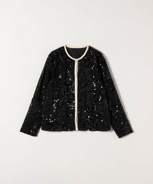 SHIPS / シップス シャツ・ブラウス | SHIPS any: スパンコール ジャカード バイカラー クルーネック シャツ カーディガン | 詳細7