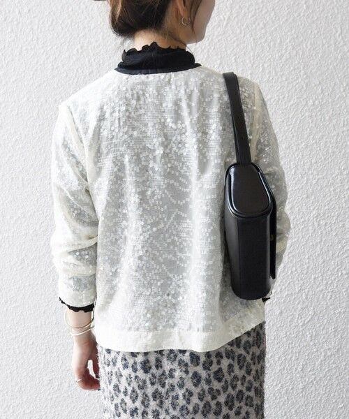 SHIPS / シップス シャツ・ブラウス | SHIPS any: スパンコール ジャカード バイカラー クルーネック シャツ カーディガン | 詳細18