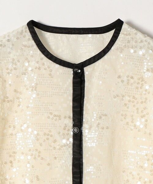 SHIPS / シップス シャツ・ブラウス | SHIPS any: スパンコール ジャカード バイカラー クルーネック シャツ カーディガン | 詳細20