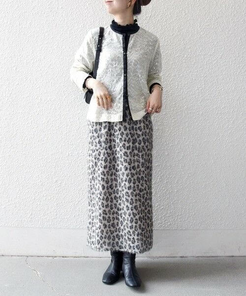 SHIPS / シップス シャツ・ブラウス | SHIPS any: スパンコール ジャカード バイカラー クルーネック シャツ カーディガン | 詳細14