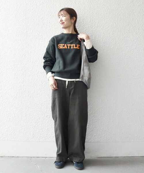 SHIPS / シップス スウェット | Champion:〈洗濯機可能〉リバースウィーブ(R) 裏起毛 クルーネック スウェット | 詳細8