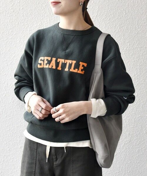 SHIPS / シップス スウェット | Champion:〈洗濯機可能〉リバースウィーブ(R) 裏起毛 クルーネック スウェット | 詳細10