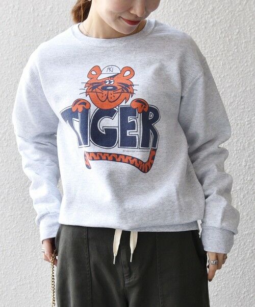 SHIPS / シップス スウェット | 《追加予約》The BOOK STORE:〈洗濯機可能〉タイガー プリント 裏起毛 スウェット | 詳細17