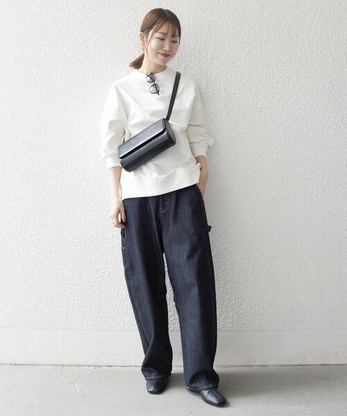 SHIPS / シップス Tシャツ | 《一部追加予約》SHIPS any:〈洗濯機可能〉裏起毛 クルーネック コクーン プルオーバー | 詳細1