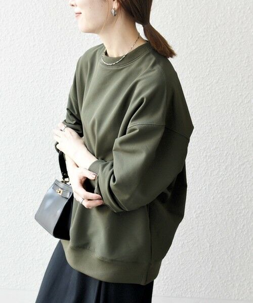 SHIPS / シップス Tシャツ | 《一部追加予約》SHIPS any:〈洗濯機可能〉裏起毛 クルーネック コクーン プルオーバー | 詳細16