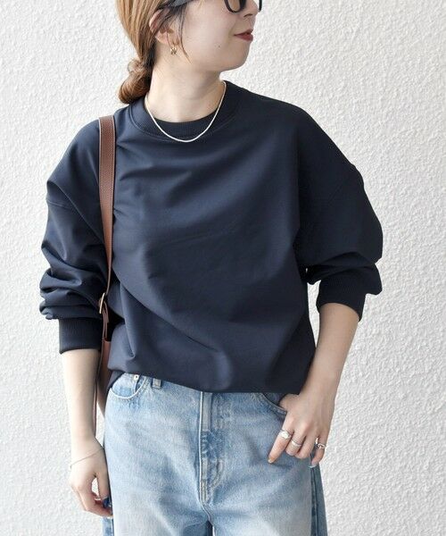 SHIPS / シップス Tシャツ | 《一部追加予約》SHIPS any:〈洗濯機可能〉裏起毛 クルーネック コクーン プルオーバー | 詳細24