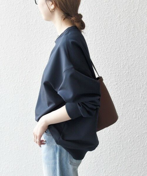 SHIPS / シップス Tシャツ | 《一部追加予約》SHIPS any:〈洗濯機可能〉裏起毛 クルーネック コクーン プルオーバー | 詳細27