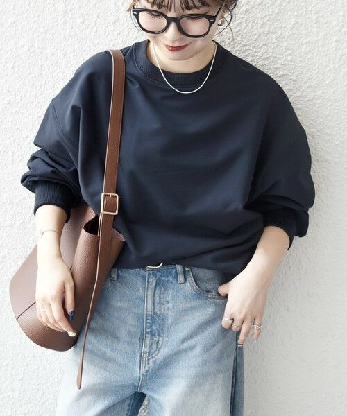 SHIPS / シップス Tシャツ | 《一部追加予約》SHIPS any:〈洗濯機可能〉裏起毛 クルーネック コクーン プルオーバー | 詳細28