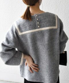 SHIPS / シップス カットソー | 《追加予約》SHIPS any: バイカラー セーラー デザイン プルオーバー