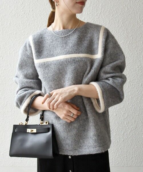 SHIPS / シップス カットソー | 《追加予約》SHIPS any: バイカラー セーラー デザイン プルオーバー | 詳細3