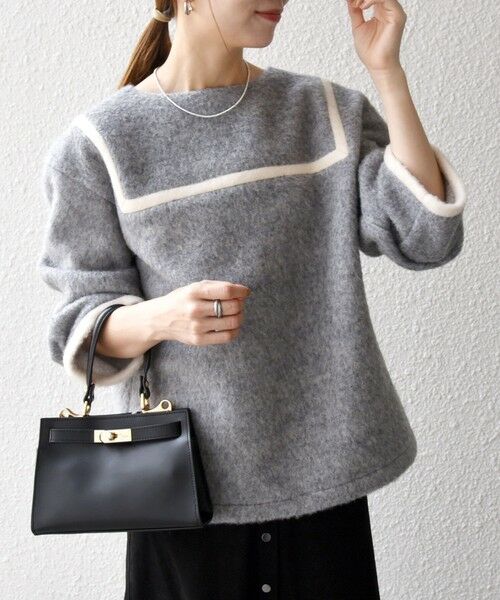 SHIPS / シップス カットソー | 《追加予約》SHIPS any: バイカラー セーラー デザイン プルオーバー | 詳細8