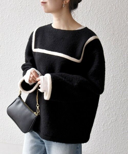 SHIPS / シップス カットソー | 《追加予約》SHIPS any: バイカラー セーラー デザイン プルオーバー | 詳細20