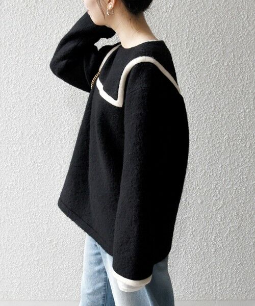 SHIPS / シップス カットソー | 《追加予約》SHIPS any: バイカラー セーラー デザイン プルオーバー | 詳細21