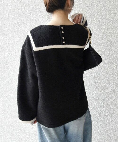 SHIPS / シップス カットソー | 《追加予約》SHIPS any: バイカラー セーラー デザイン プルオーバー | 詳細22