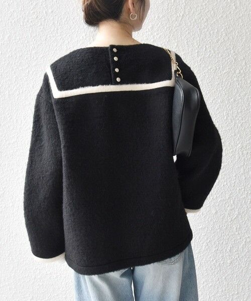 SHIPS / シップス カットソー | 《追加予約》SHIPS any: バイカラー セーラー デザイン プルオーバー | 詳細23