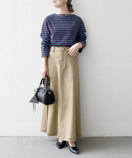 SHIPS / シップス カットソー | ORCIVAL:〈手洗い可能〉ボートネック ボーダー ロングスリーブ プルオーバー 25AW | 詳細2