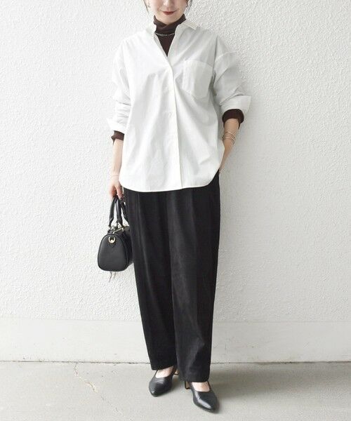 SHIPS / シップス その他パンツ | SHIPS any: ポリエステル スエード テーパード イージー パンツ | 詳細1