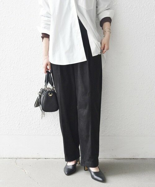 SHIPS / シップス その他パンツ | SHIPS any: ポリエステル スエード テーパード イージー パンツ | 詳細3