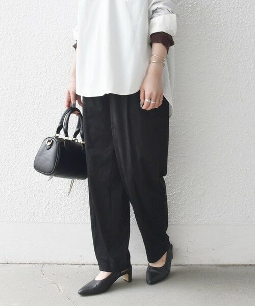 SHIPS / シップス その他パンツ | SHIPS any: ポリエステル スエード テーパード イージー パンツ | 詳細4