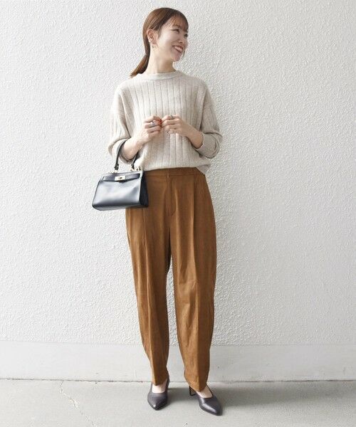 SHIPS / シップス その他パンツ | SHIPS any: ポリエステル スエード テーパード イージー パンツ | 詳細9