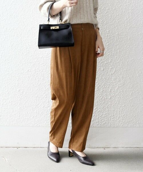 SHIPS / シップス その他パンツ | SHIPS any: ポリエステル スエード テーパード イージー パンツ | 詳細12