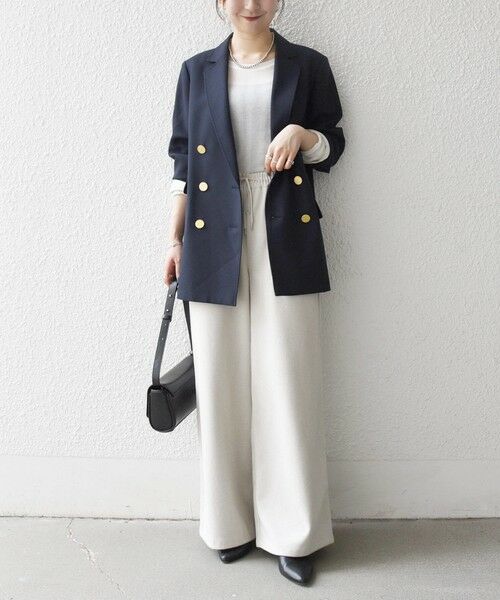 SHIPS / シップス その他パンツ | SHIPS any:〈手洗い可能〉ウォーム イージー ワイド ストレート パンツ | 詳細1