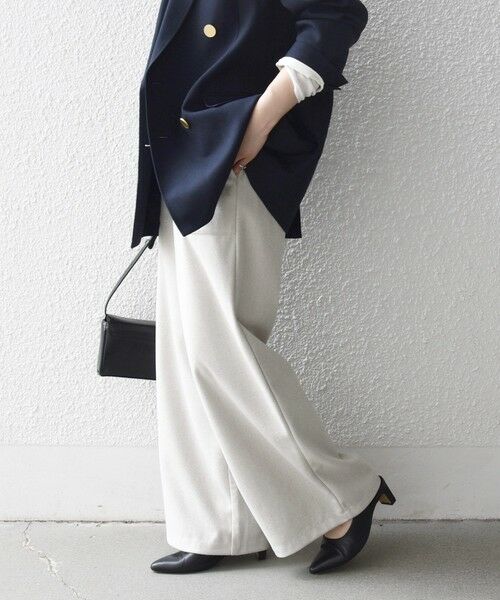 SHIPS / シップス その他パンツ | SHIPS any:〈手洗い可能〉ウォーム イージー ワイド ストレート パンツ | 詳細4