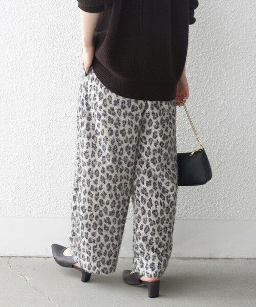SHIPS / シップス その他パンツ | SHIPS any:〈手洗い可能〉レオパード ジャカード ワイド イージー パンツ | 詳細4