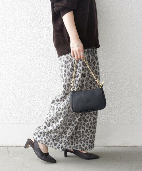 SHIPS / シップス その他パンツ | SHIPS any:〈手洗い可能〉レオパード ジャカード ワイド イージー パンツ | 詳細6