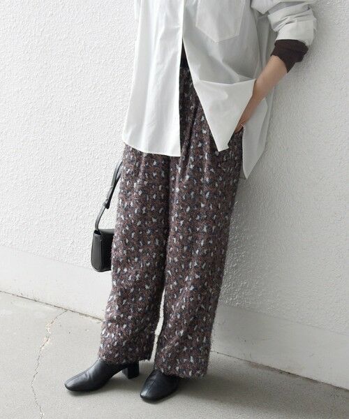 SHIPS / シップス その他パンツ | SHIPS any:〈手洗い可能〉レオパード ジャカード ワイド イージー パンツ | 詳細21
