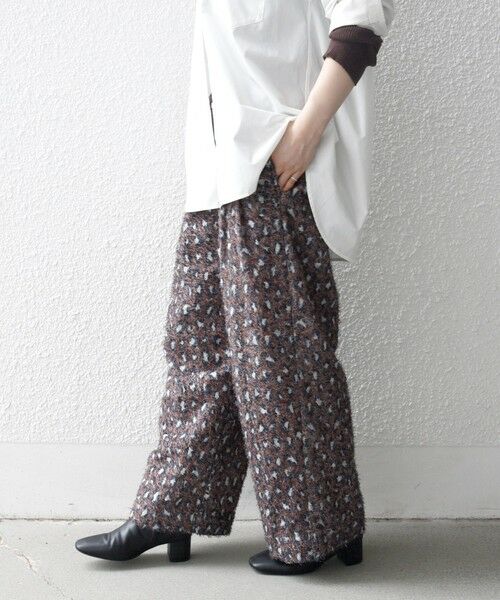 SHIPS / シップス その他パンツ | SHIPS any:〈手洗い可能〉レオパード ジャカード ワイド イージー パンツ | 詳細22
