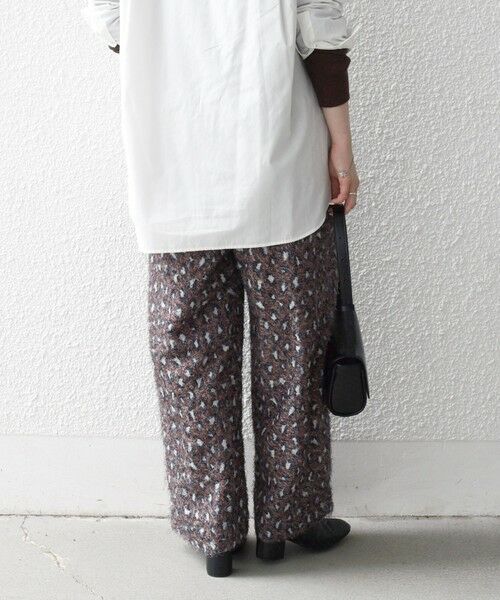 SHIPS / シップス その他パンツ | SHIPS any:〈手洗い可能〉レオパード ジャカード ワイド イージー パンツ | 詳細24